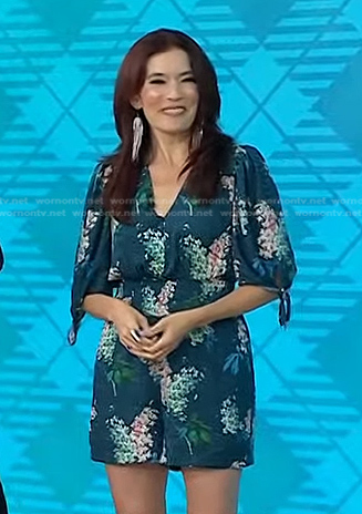 Amy E. Goodman's green floral romper on Today