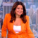 Ana’s orange double breasted blazer on The View