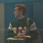 Archie’s green stripe sweater on Riverdale