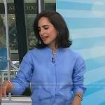 Bahar Takhtehchian’s blue linen mini dress on Today