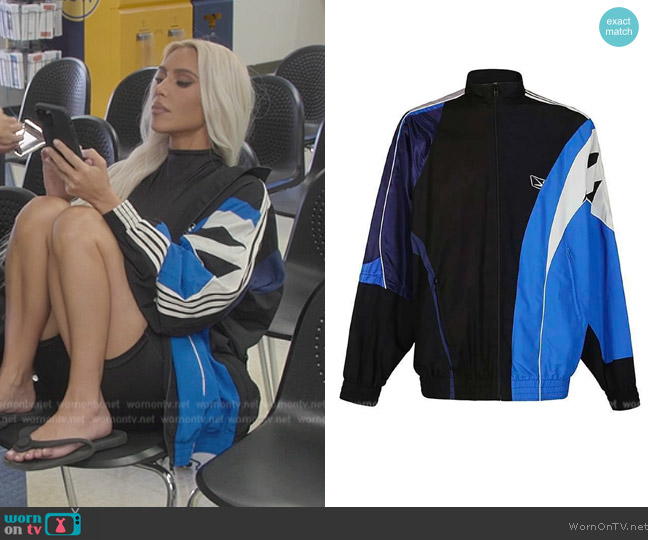 WornOnTV: Kim's colorblock jacket on The Kardashians | Kim Kardashian | Clothes and Wardrobe from TV
