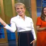 Barbara Corcoran’s stitched pencil skirt on Good Morning America