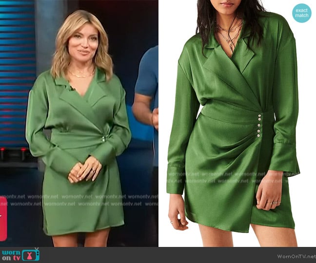 Ba&sh Falla Dress worn by Kit Hoover on Access Hollywood