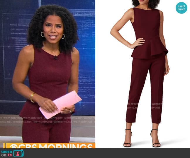 Black Halo Kasia Jumpsuit worn by Adriana Diaz on CBS Mornings