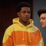 Booker’s yellow and orange hoodie on Ravens Home