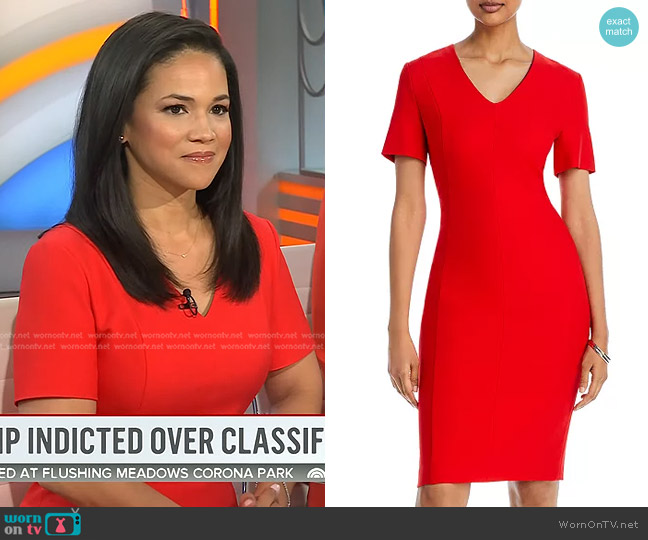 WornOnTV: Laura Jarrett’s red v-neck dress on Today | Clothes and ...