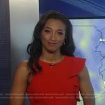 Brittany Bell’s red ruffle dress on Good Morning America