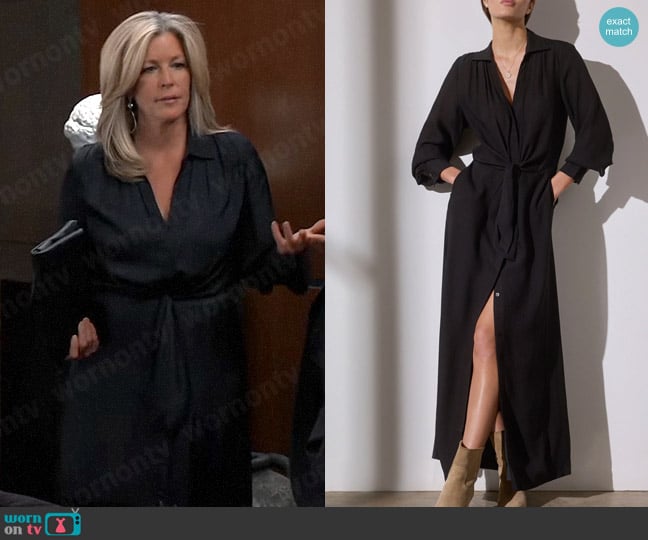 Brochu Walker The Madsen Maxi Dress worn by Carly Spencer (Laura Wright) on General Hospital