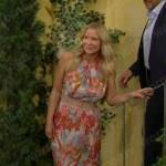 Brooke’s floral sleeveless dress in Italy on The Bold and the Beautiful