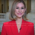 Caitlin Huey Burns’s red blazer on CBS Mornings