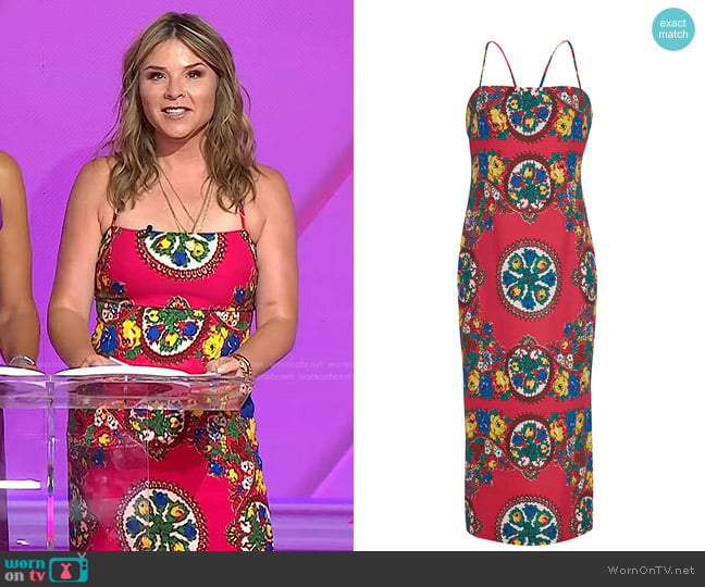 Cara Cara Dria Dress worn by Jenna Bush Hager on Today