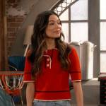 Carly’s red polo top on iCarly