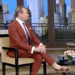 Carson Kressley’s plaid loafers on Live with Kelly and Mark