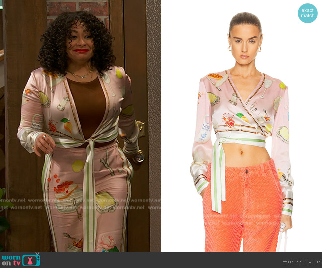 Casablanca Wrap Blouse worn by Raven Baxter (Raven-Symoné) on Ravens Home