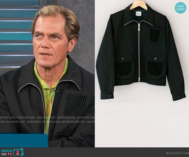 Oshin Rude Boy Tech Zip Jacket worn by Michael Shannon on Access Hollywood