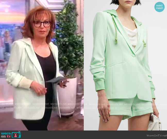 Cinq a Sept Hooded Khloe Jacket worn by Joy Behar on The View