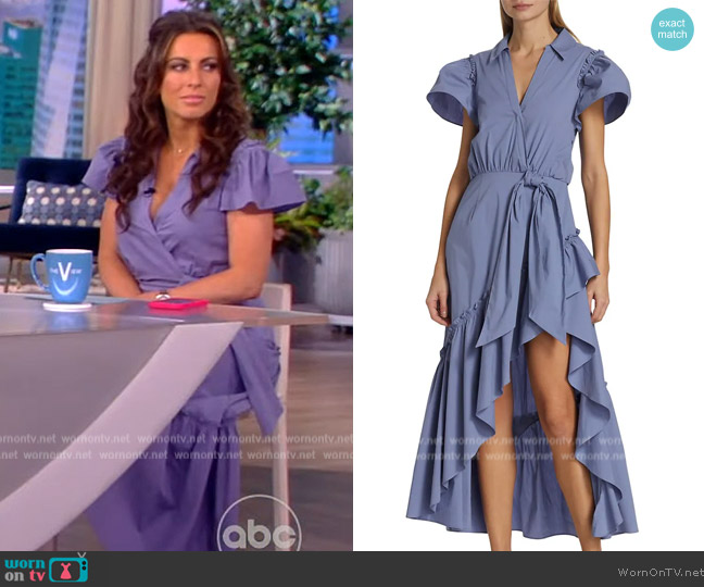 WornOnTV: Alyssa’s blue ruffle dress on The View | Alyssa Farah Griffin ...