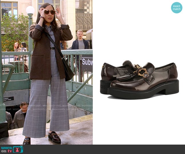 Circus NY Nichola Loafer in Chestnut worn by Ellen (Tien Tran) on How I Met Your Father