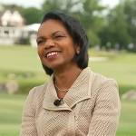 Condoleezza Rice’s mesh leather jacket on CBS Mornings