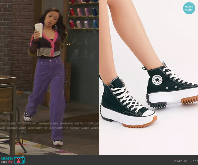 Converse Run Star Hike Hi-Top Sneakers worn by Ivy (Emmy Liu-Wang) on Ravens Home