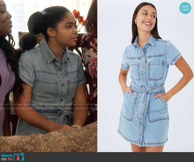 Cotton On Utility Mini Dress worn by Millicent (Jaidyn Triplett) on iCarly