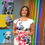 Dana’s white floral dress on CBS Mornings