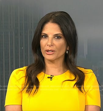 Darlene’s yellow short sleeve dress on Today