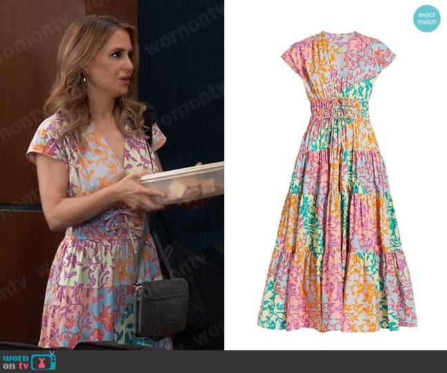 Derek Lam 10 Crosby Fatima Dress worn by Olivia Falconeri (Lisa Lo Cicero) on General Hospital