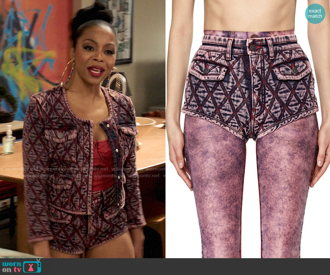 Diesel De-Lunar FS1 Shorts worn by Renee Ross (Bresha Webb) on Run the World