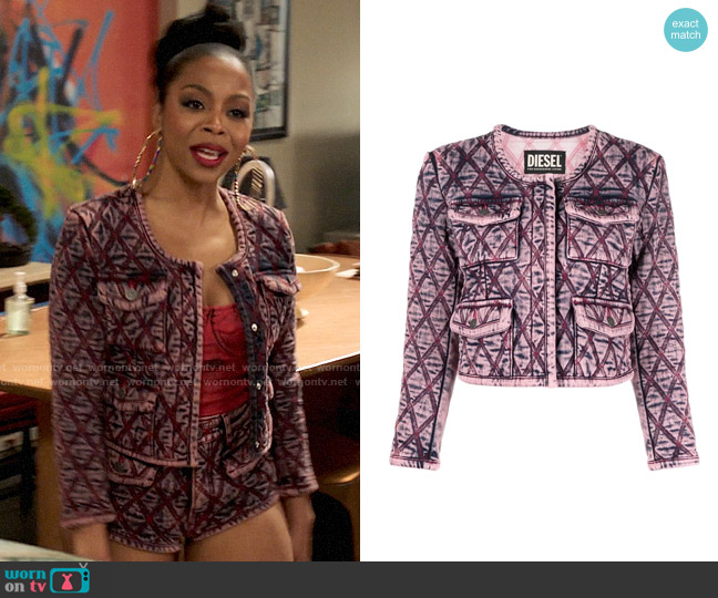 Diesel De-Velop-FS Jacket worn by Renee Ross (Bresha Webb) on Run the World