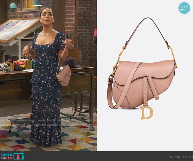 Dior Saddle Bag with Strap worn by  Juliana Joel ( Juliana Joel) on Ravens Home