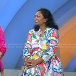 Dr. Kavita Aggarwal’s floral print shirtdress on Today