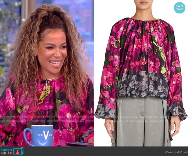 WornOnTV: Sunny’s floral print blouse on The View | Sunny Hostin ...