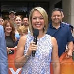 Dylan’s blue lace tiered dress on Today