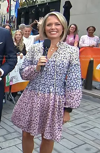 Dylan's floral colorblock dress on Today