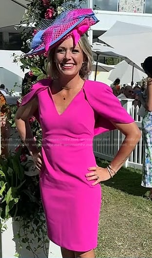 Dylan's pink cape-sleeve dress on Today