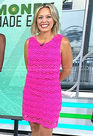 Dylan's pink scalloped lace dress on Today