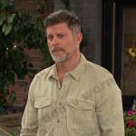 Eric’s beige button down shirt on Days of our Lives