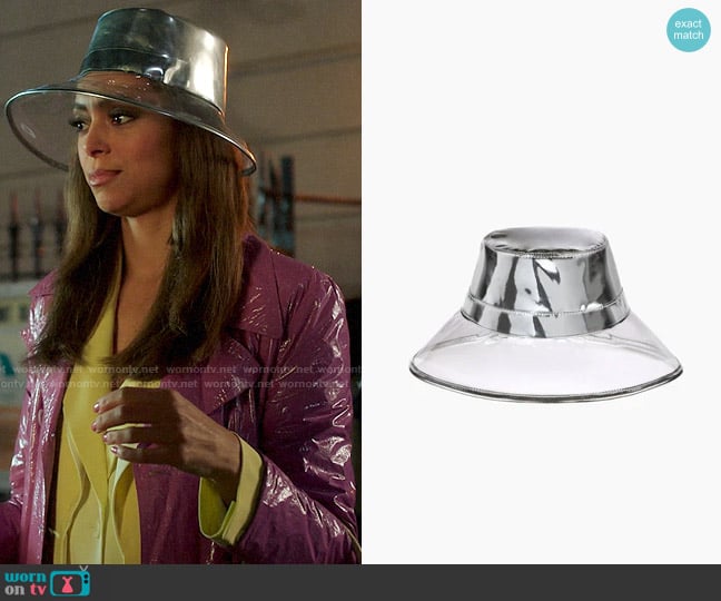 Eric Javits Gogo Rain Bucket Hat worn by Whitney Green (Amber Stevens West) on Run the World