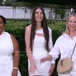 Erica Wark’s white cutout mini dress on Good Morning America