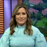 Erin McLaughlin’s blue floral smocked blouse on Today