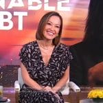 Eva’s black printed dress on Good Morning America