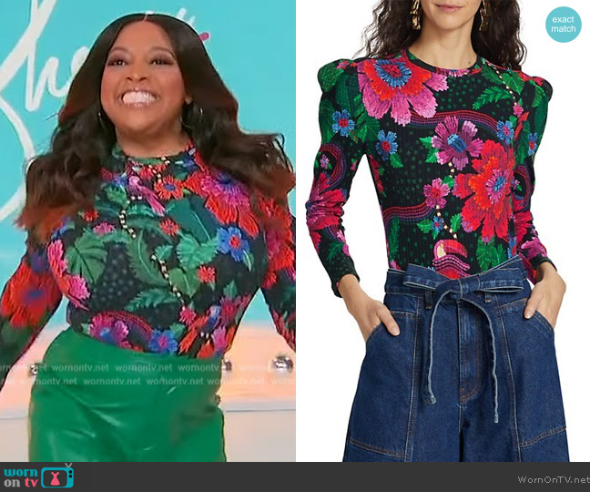 WornOnTV: Sherri’s floral print mesh bodysuit on Sherri | Sherri ...