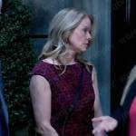 Felicia’s red printed dress on General Hospital