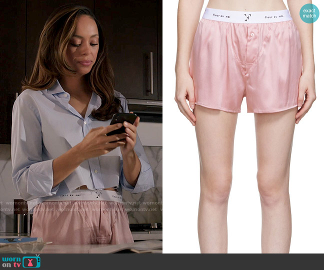 Whitney’s pink boxers on Run the World