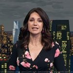 Maria’s black floral wrap dress on Today