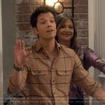 Freddie’s camel checked shirt on iCarly