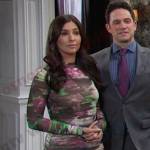 Gabi’s printed mesh mini dress on Days of our Lives