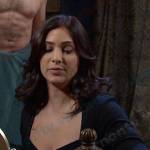 Gabi’s black jumpsuit on Days of our Lives