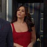 Gabi’s red bandage mini dress on Days of our Lives